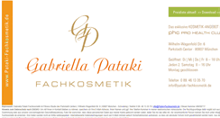 Desktop Screenshot of pataki-fachkosmetik.de