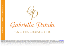 Tablet Screenshot of pataki-fachkosmetik.de